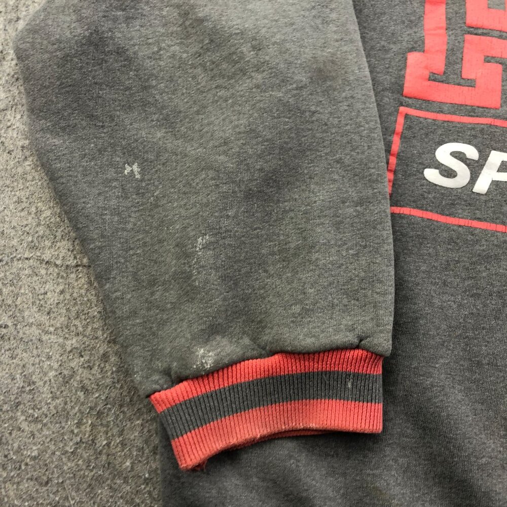 Vintage Puma Sweatshirt Mens 2XL Gray Red Spell Out Sportsunity - Picture 5 of 13